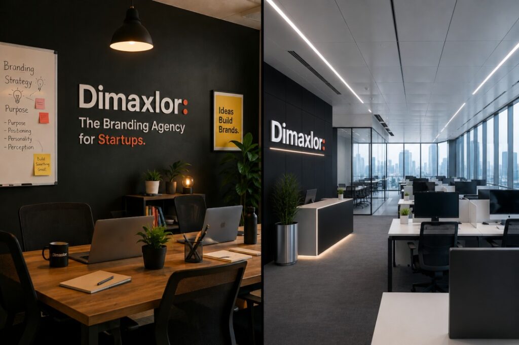 Dimaxlor, the top branding agency for startups in India, offering AI-driven web design, SEO, and GEO services.